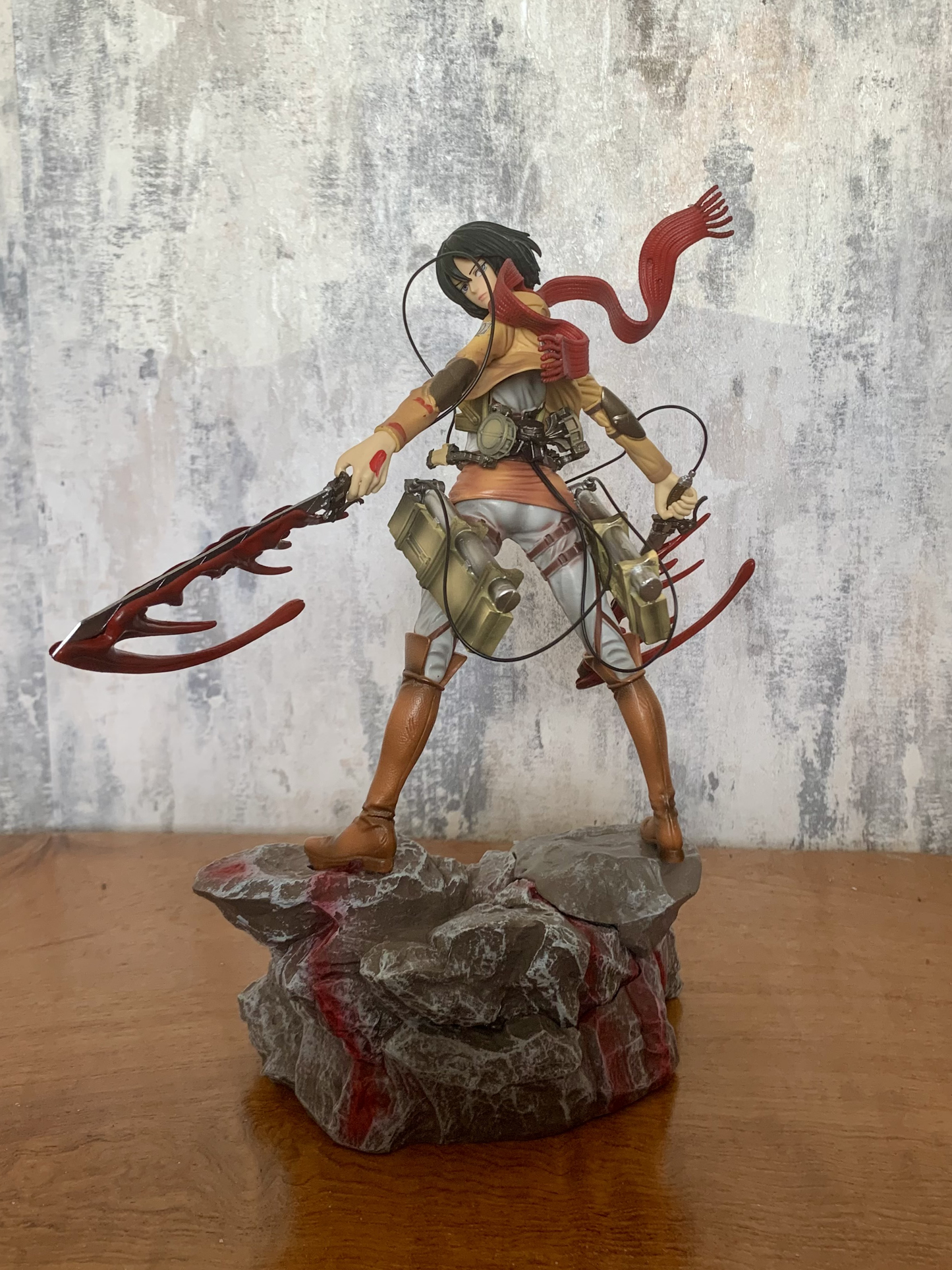 35cm Huge Mikasa Akerman Attack On Titan Anime Figure