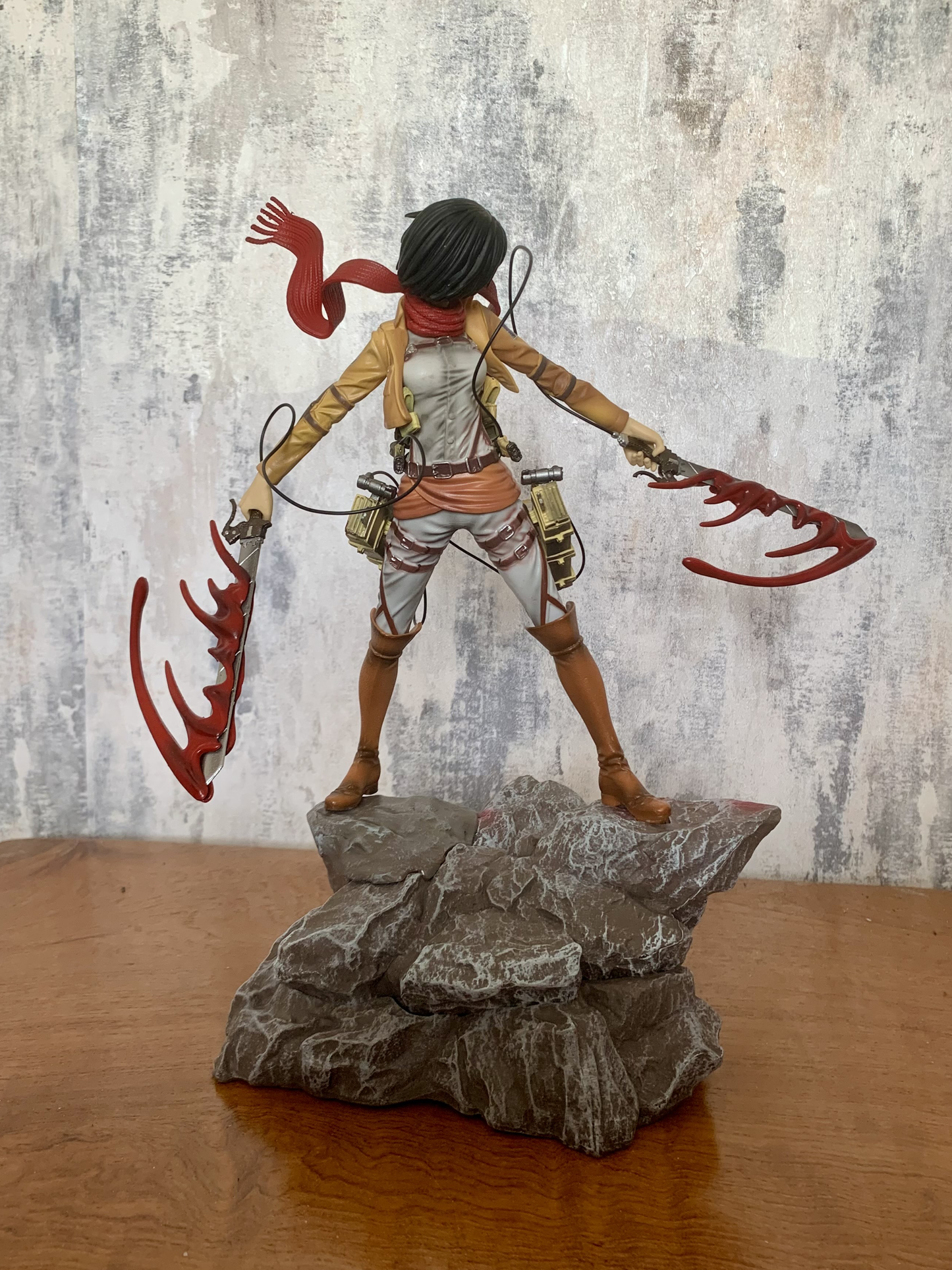 35cm Huge Mikasa Akerman Attack On Titan Anime Figure