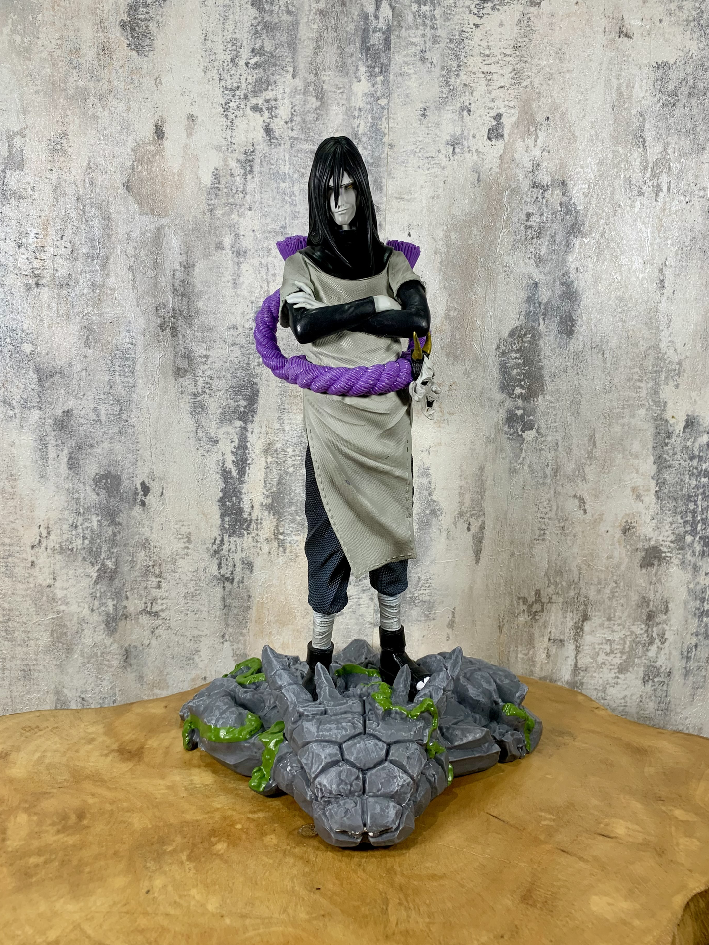 32cm Orochimaru & Stone Dragon Base Naruto Anime Figure