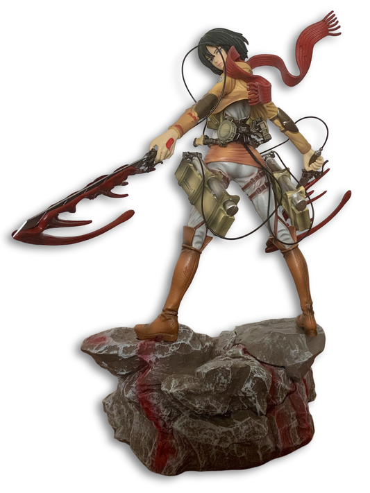 35cm Huge Mikasa Akerman Attack On Titan Anime Figure